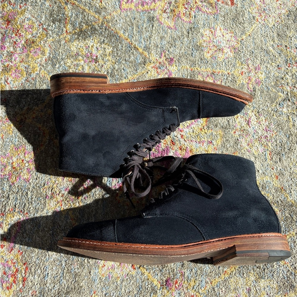 Alden Indy Boot Men's Blue Suede 9.5 B/D - Picture 2 of 9